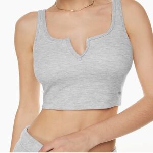 🎁Like New TNA Gray Waffle Crop Top- Small
